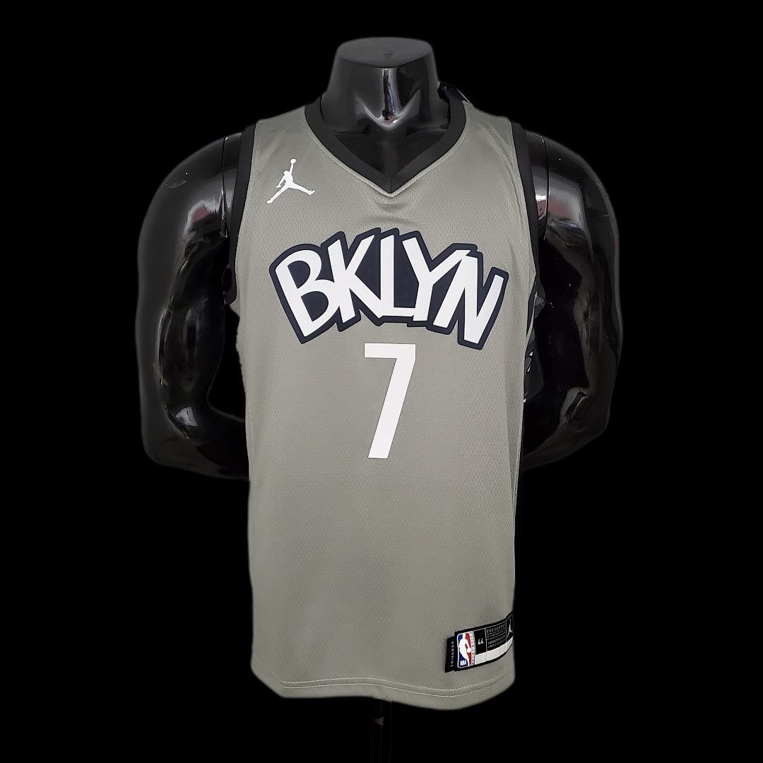 Durant #7 Brooklyn Nets City Edition Gray NBA Jersey Size: S-XXL