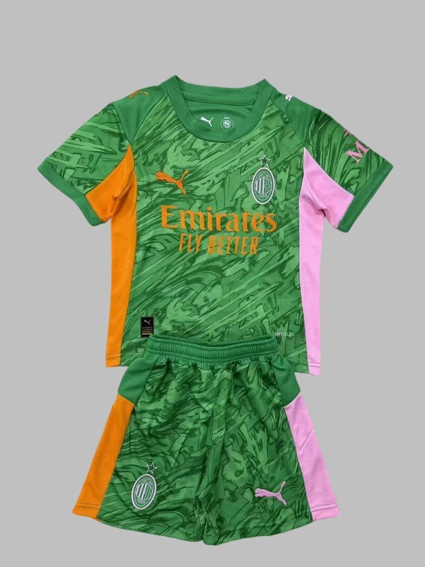 25-26 AC Milan Goalkeeper Kids Cheap Soccer Jerseys Yupoo