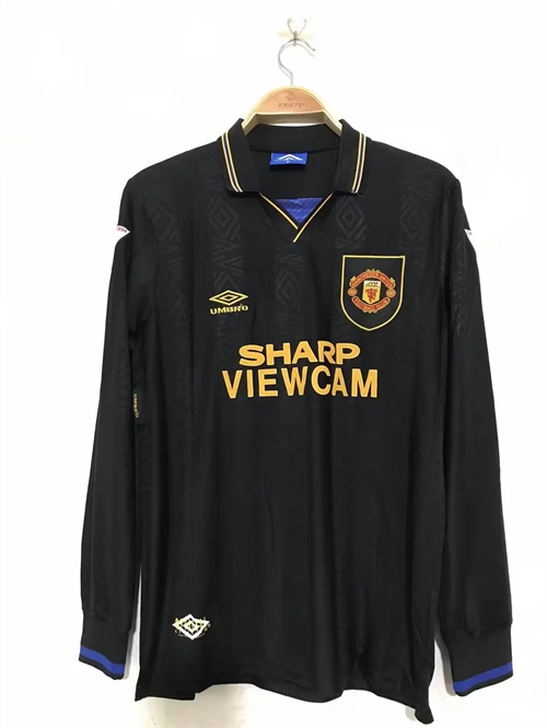 1992-94 M-anchester U-nited Third Retro Long Sleeve Soccer Jerseys Yupoo