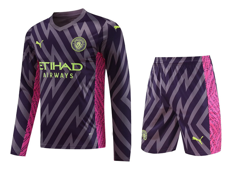 23-24 Manchester City Goalkeeper Long Sleeve Soccer Jerseys Yupoo