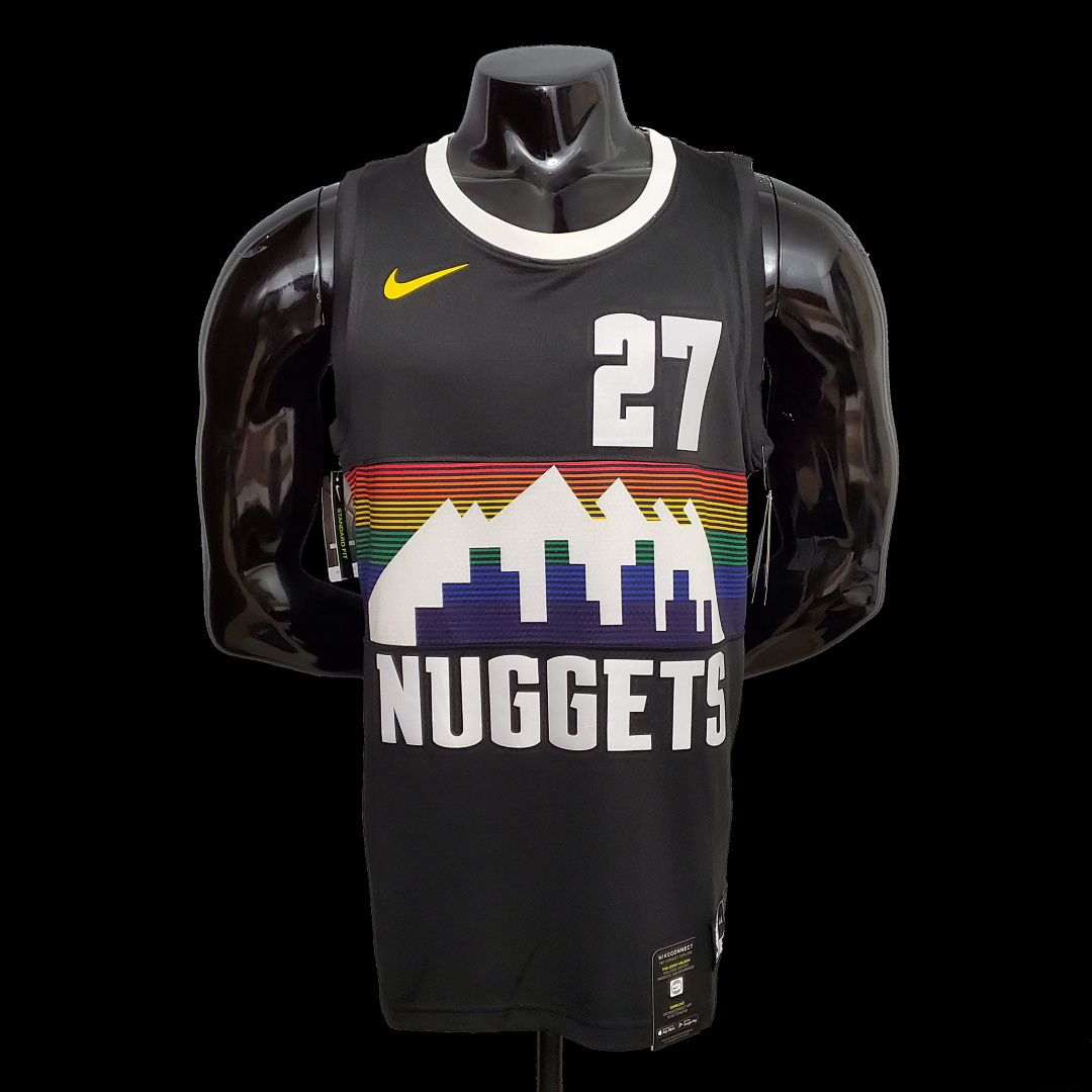 MURRAY#27 Nuggets City Edition Black jersey Size: XS-XXL Nike connect recognition