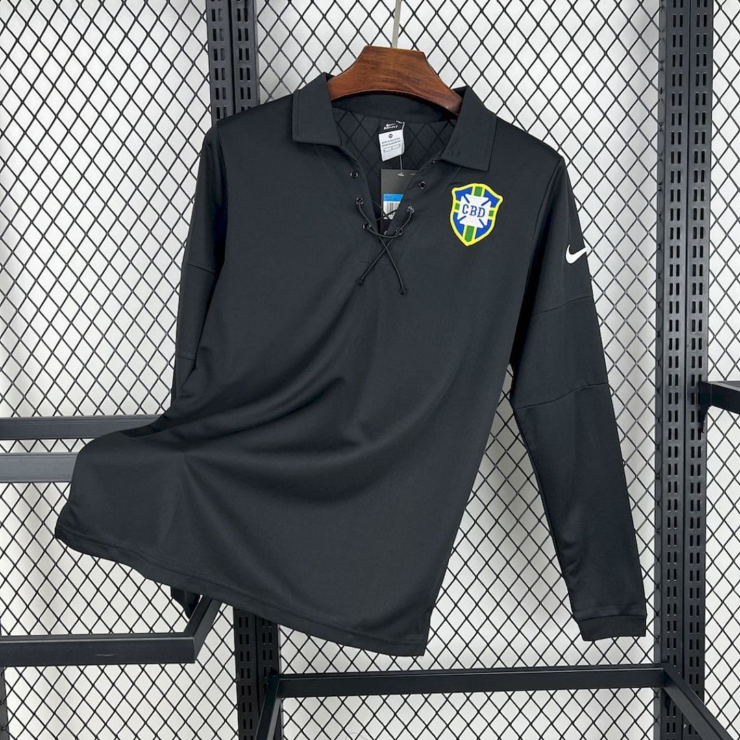 Brazil 2004 Special Edition Long Sleeves Retro Jersey