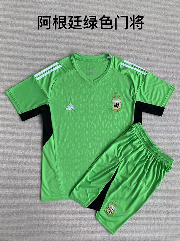 2023 Argentina Goalkeeper Kids Soccer Jerseys Yupoo