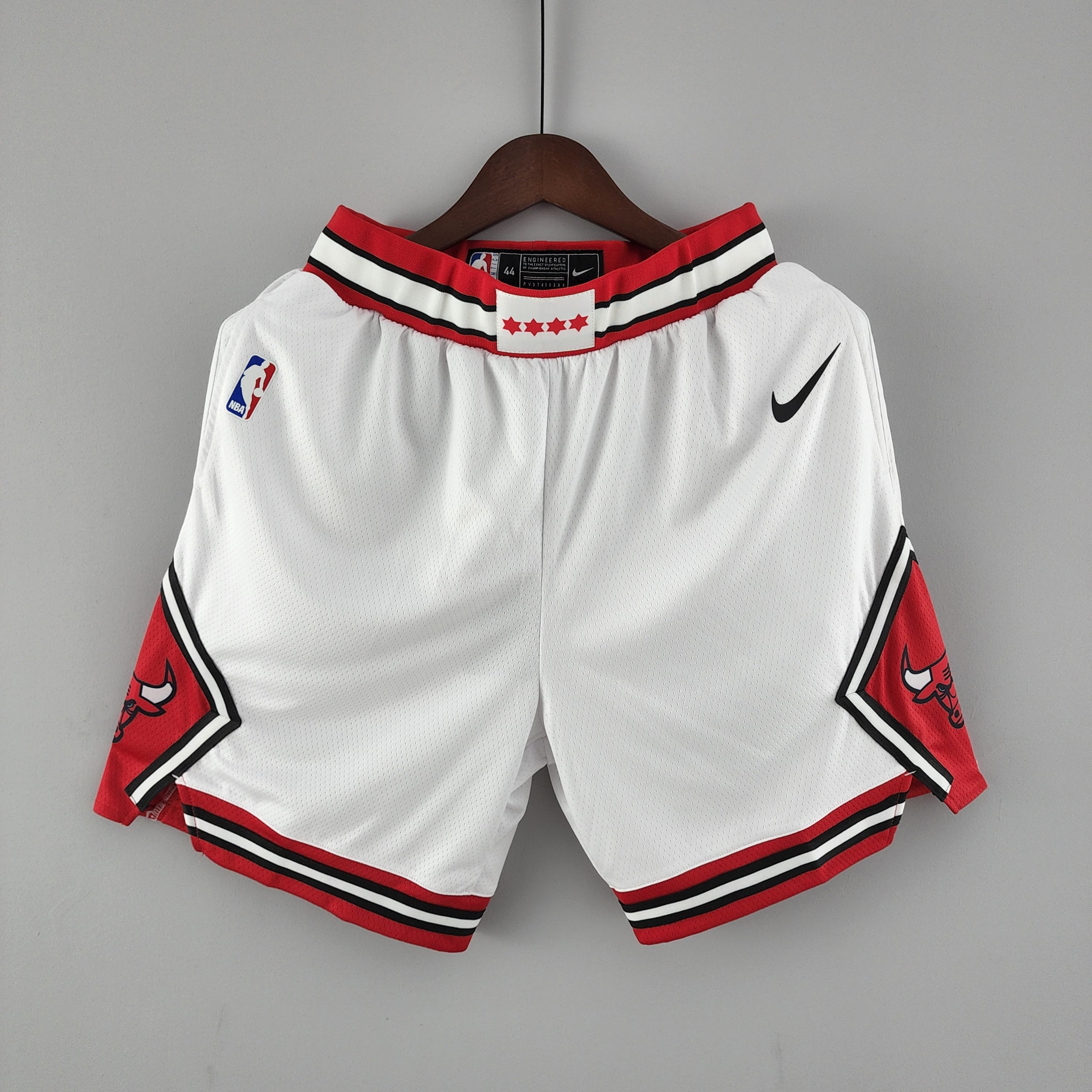 Chicago Bulls white NBA Shorts S-XXL