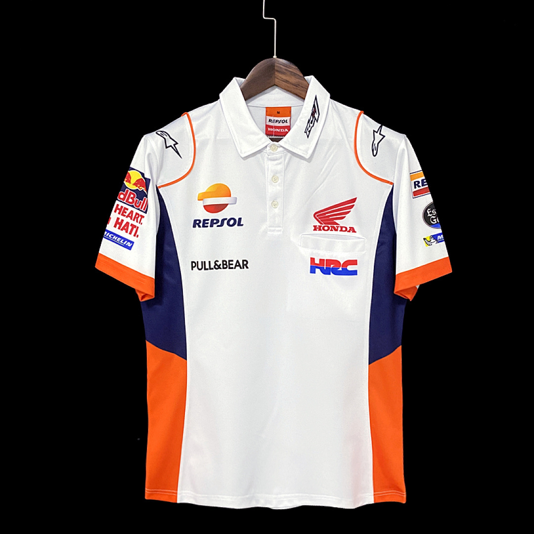 F1 Honda White POLO S-5XL
