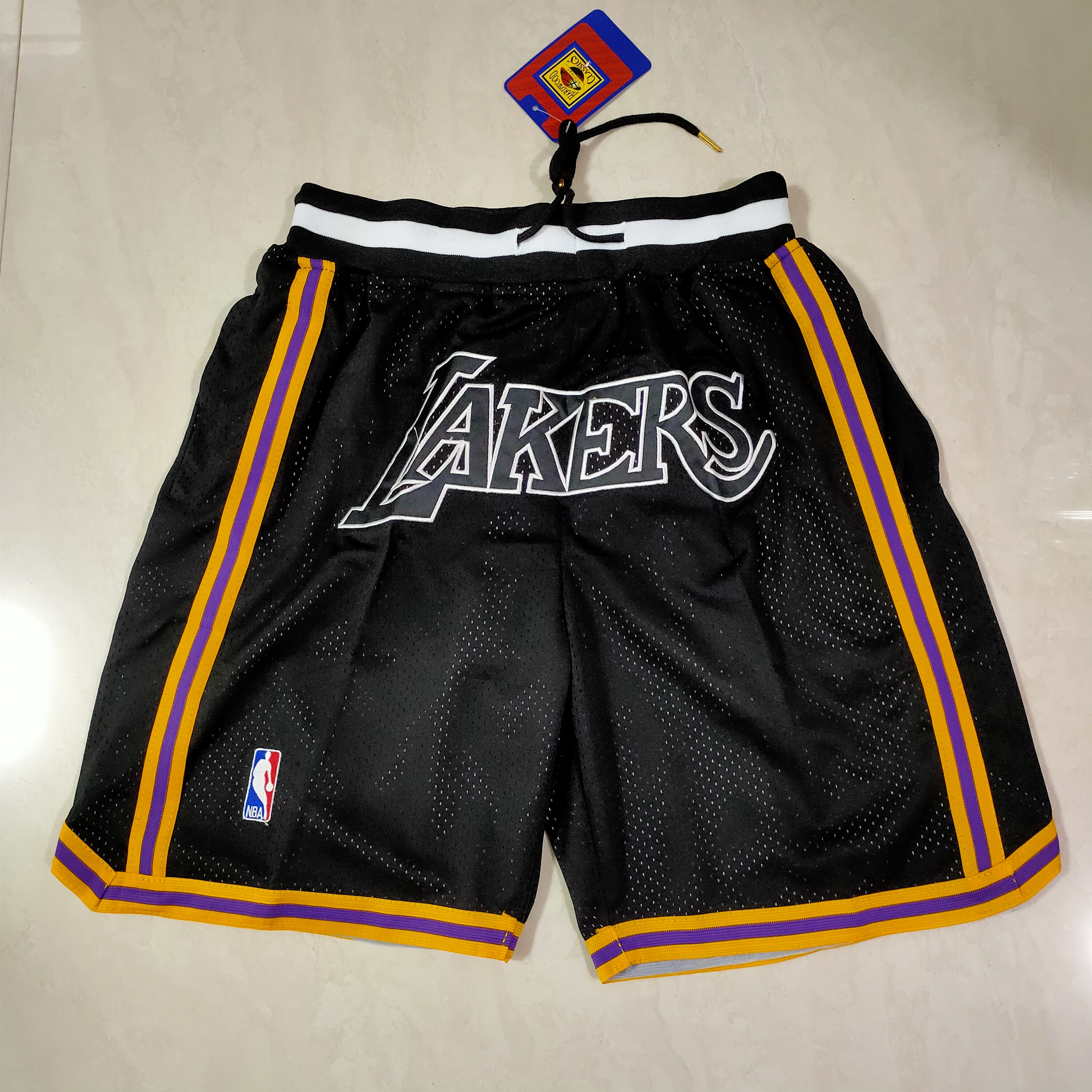 Lakers Pocket Shorts Embroidery