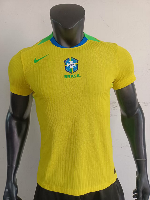2025 Brazil Home Player Version Cheap Soccer Jerseys Yupoo