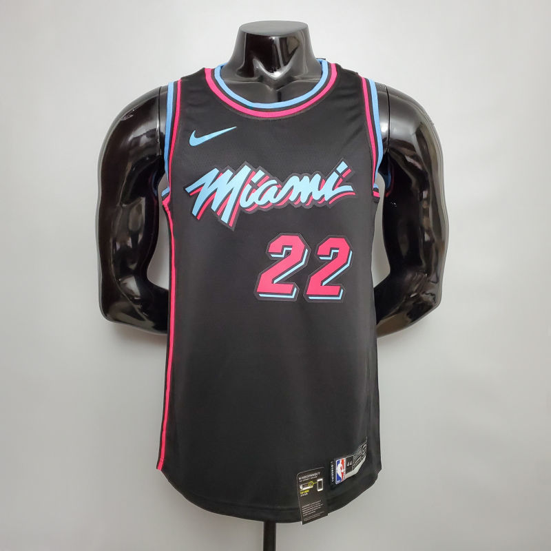 BUTLER #22 Miami Heat black NBA jersey Size XS-XXL