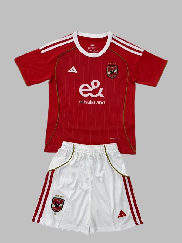 25-26 Al-Ahli Home Kids Cheap Soccer Jerseys Yupoo