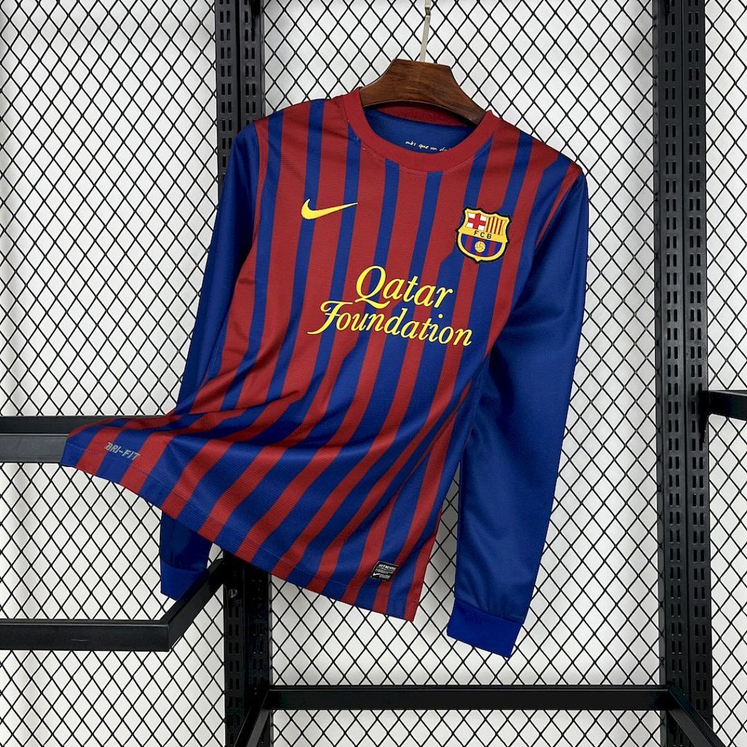 Barcelona 2011/12 Home Long Sleeves Retro Jersey
