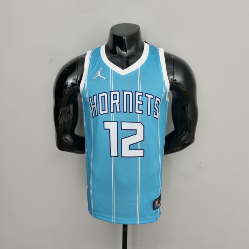 75th Anniversary Oubre  jr.#12 Charlotte Hornets Blue NBA Jersey S-XXL