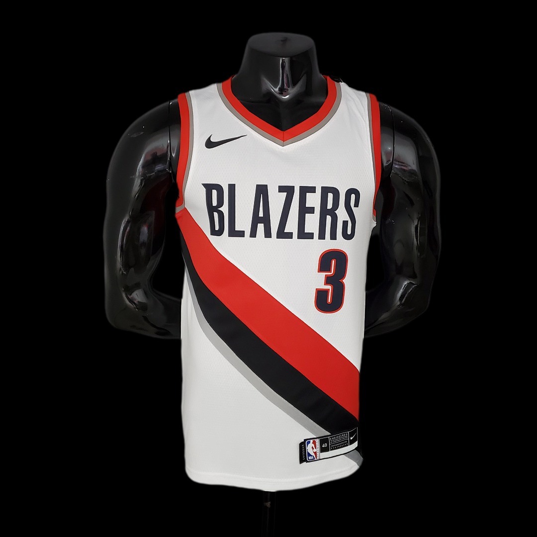2021 McCOLLUM#3 Trail Blazers Home White NBA Jersey S-XXL