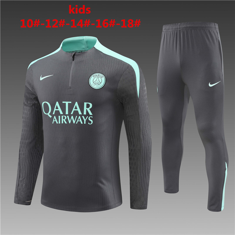 24-25 Paris Kids Player Version Long Sleeve Training Suit Yupoo