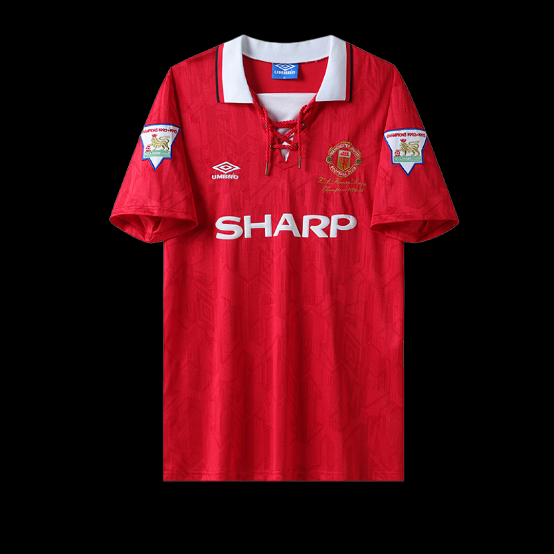 Retro 92/93 Manchester United Champion Home S-XXL