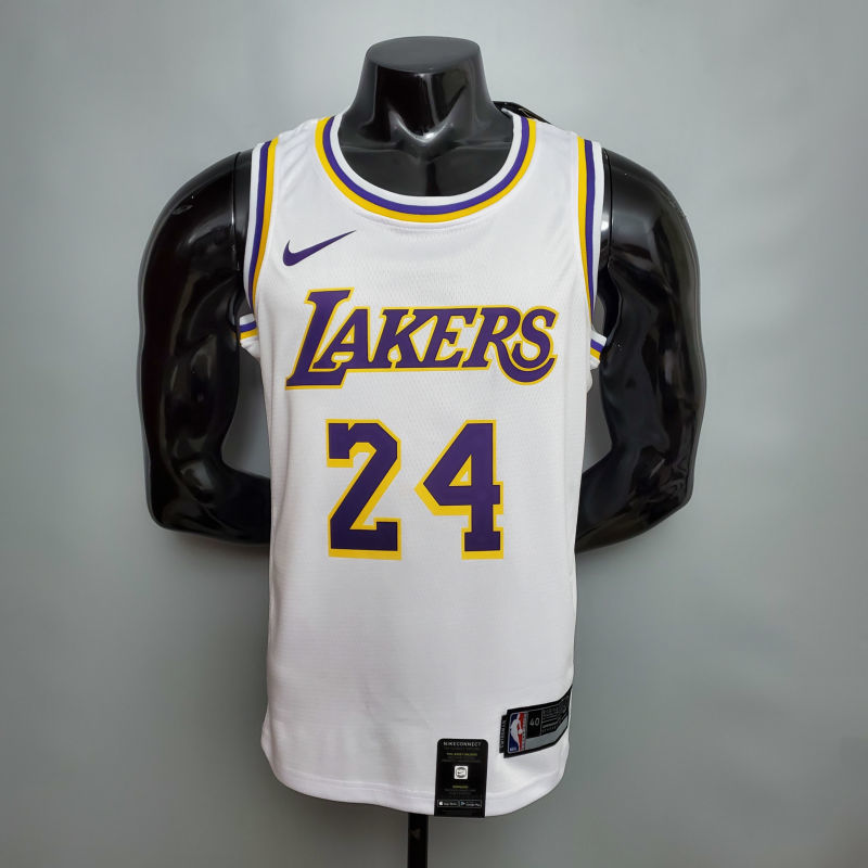 New Bryant #24 Lakers white NBA jersey Size XS-XXL