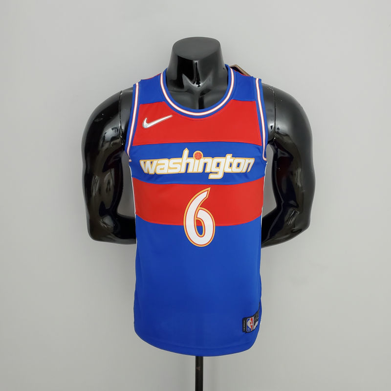 2022 Washington Wizards Harrell #6 Talent City Edition Blue-Red NBA Jersey S-XXL