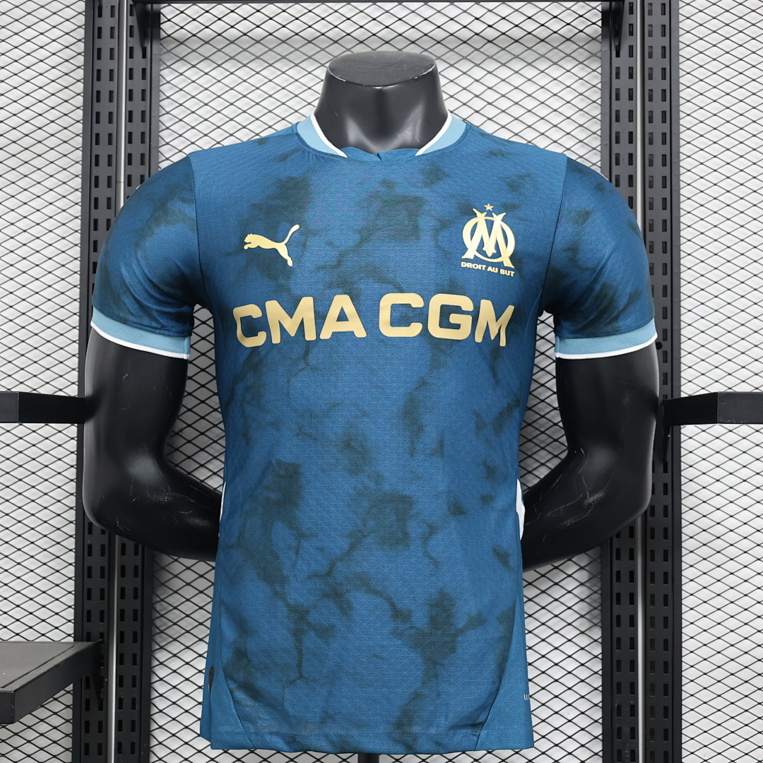 Olympique Marseille 2024/25 Away Jersey Player Version S-XXL