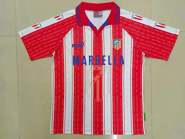 1995-96 Atletico Madrid Home Retro Soccer Jerseys Yupoo