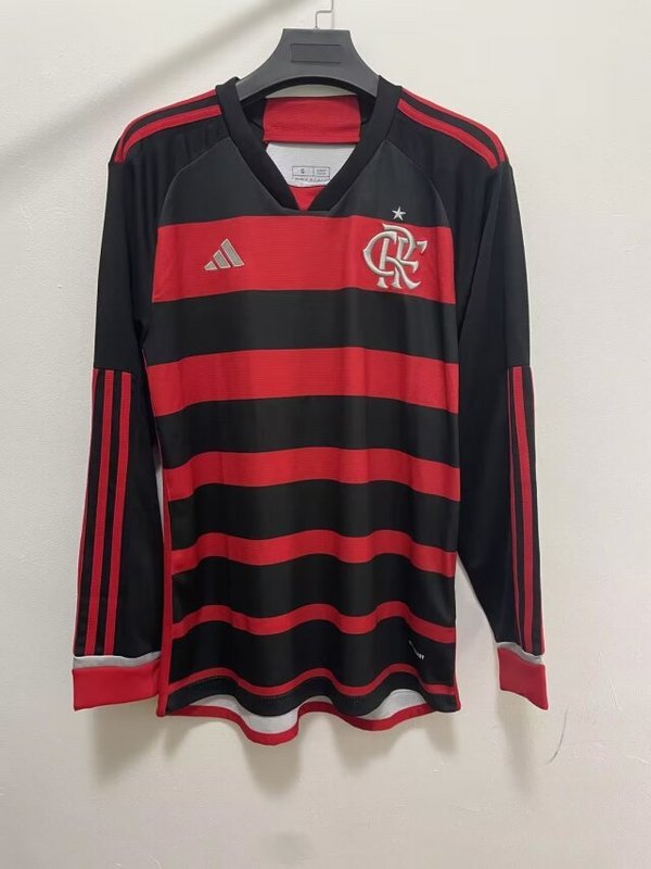 24-25 Flamengo Home Long Sleeve Soccer Jerseys Yupoo