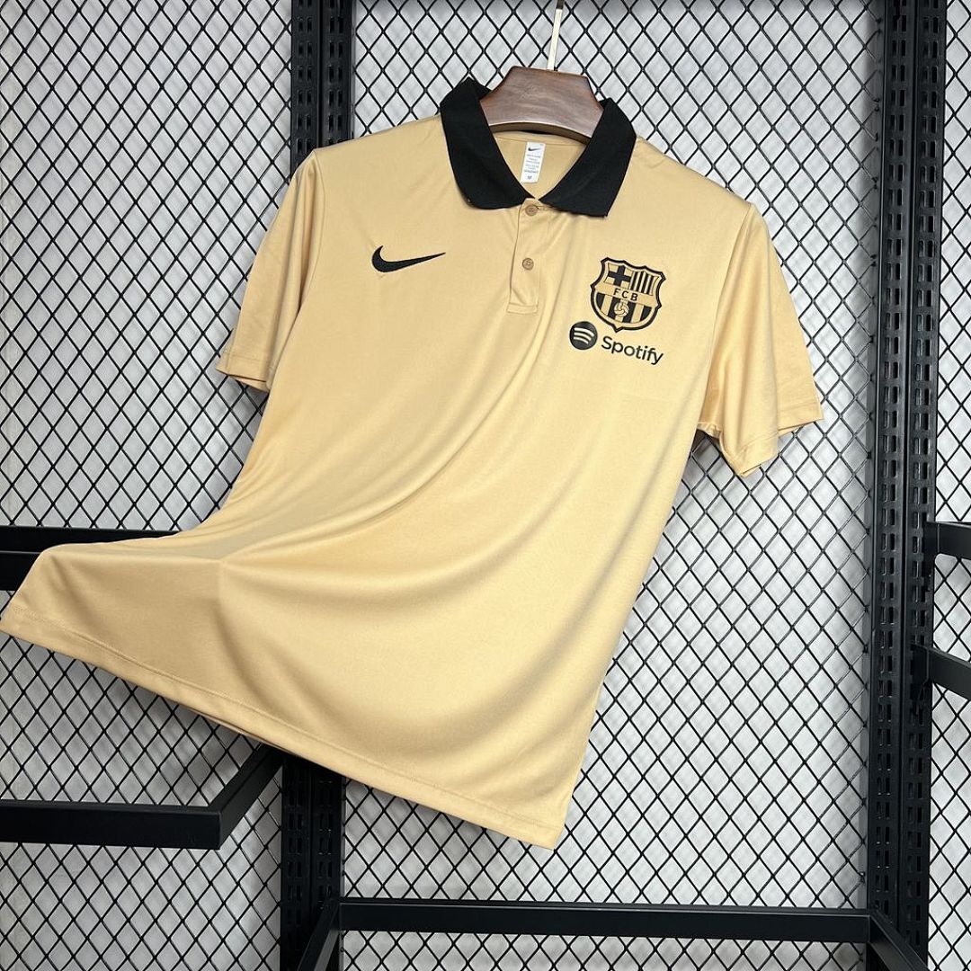 Barcelona 2024/25 Polo Khaki Jersey