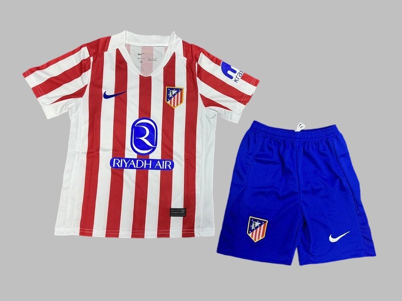 25-26 Atletico Madrid Home Kids Cheap Soccer Jerseys Yupoo