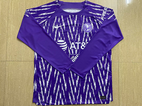 23-24 Club America Goalkeeper Purple Long Sleeve Soccer Jerseys Yupoo