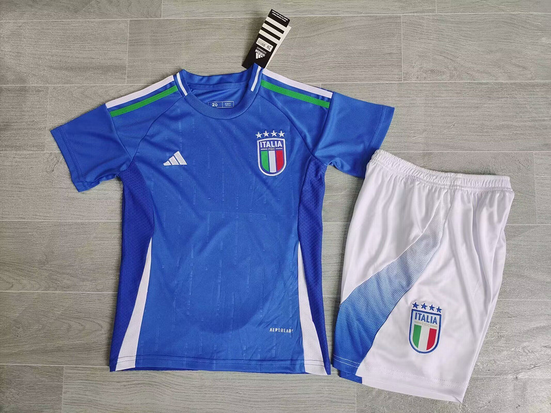 2024 Italy Home Kids Soccer Jerseys Yupoo