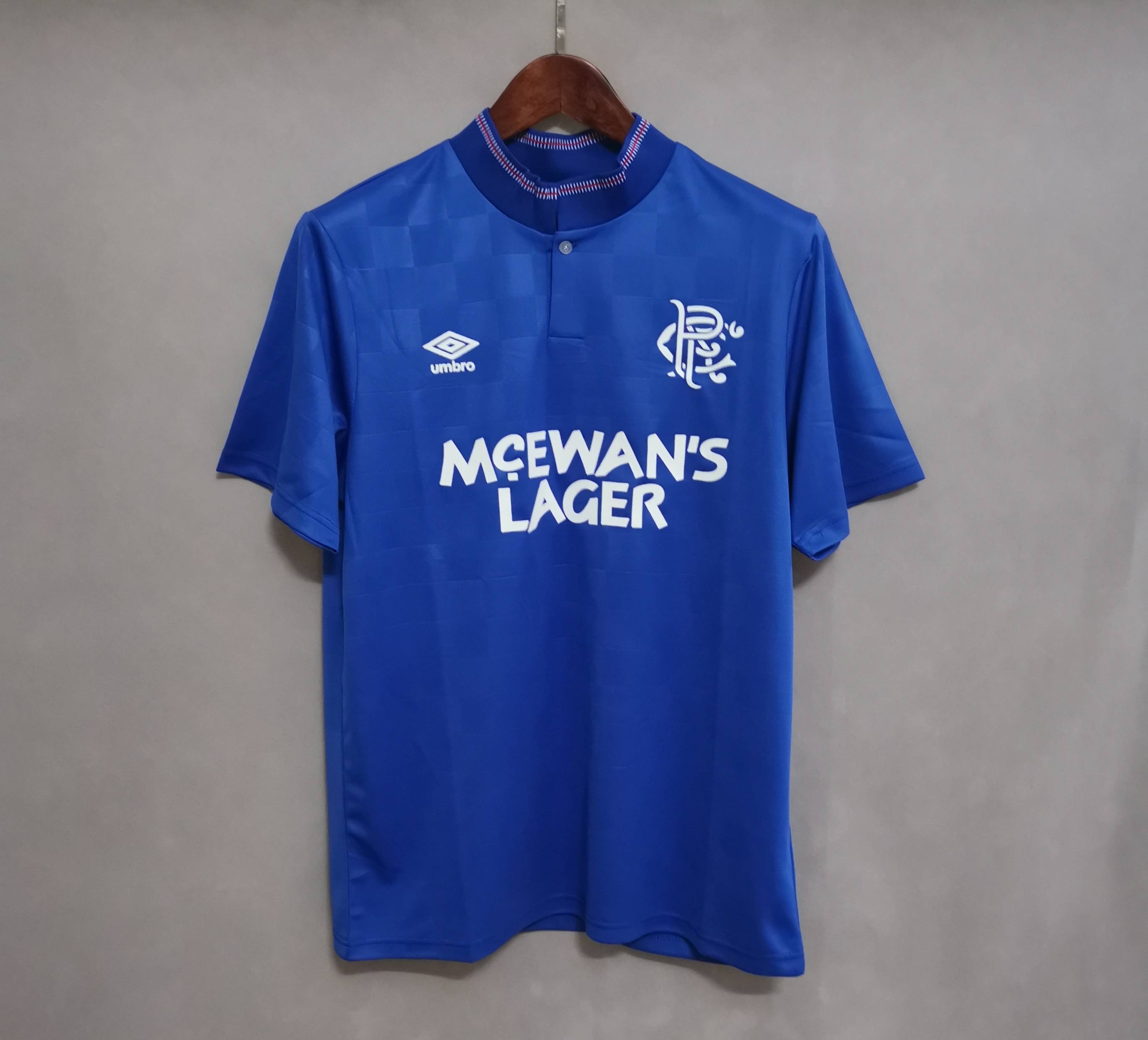 87-90 Rangers Home Retro Soccer Jerseys Yupoo