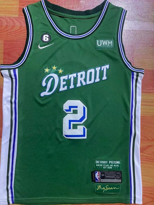 22-23 Pistons #2 Embroidery