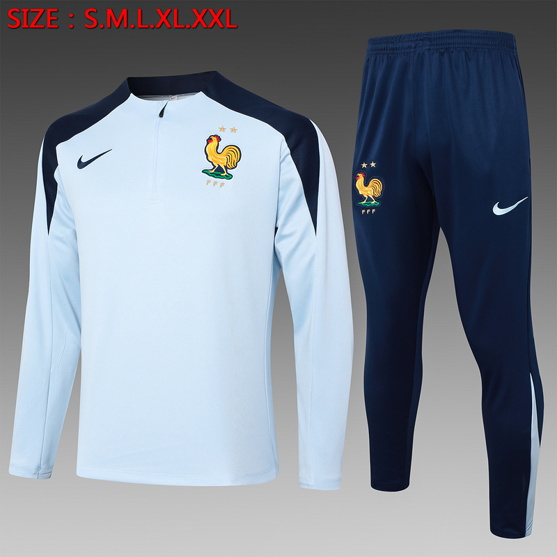 2024 France Long Sleeve Training Suit Yupoo