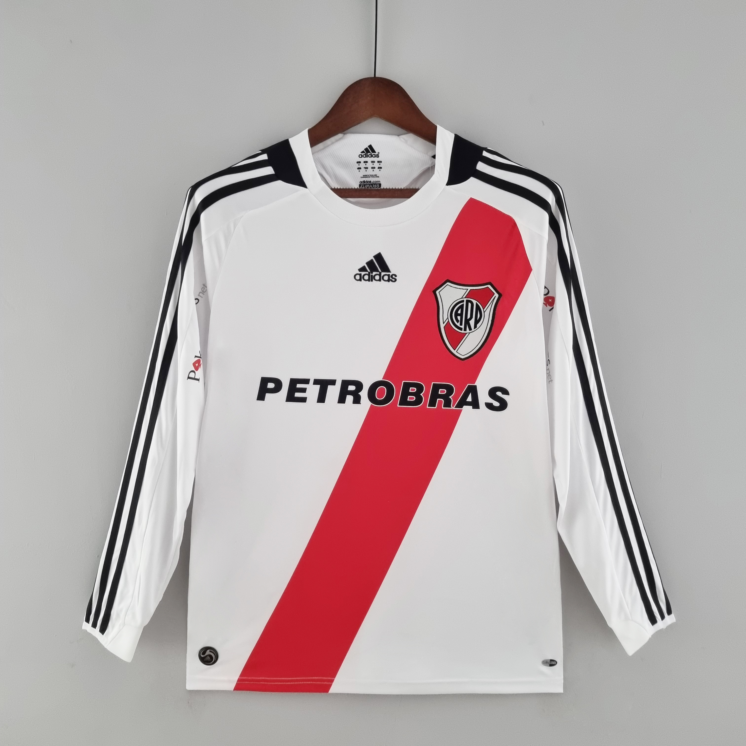 09-10 River Plate Home Retro Long Sleeve Soccer Jerseys Yupoo