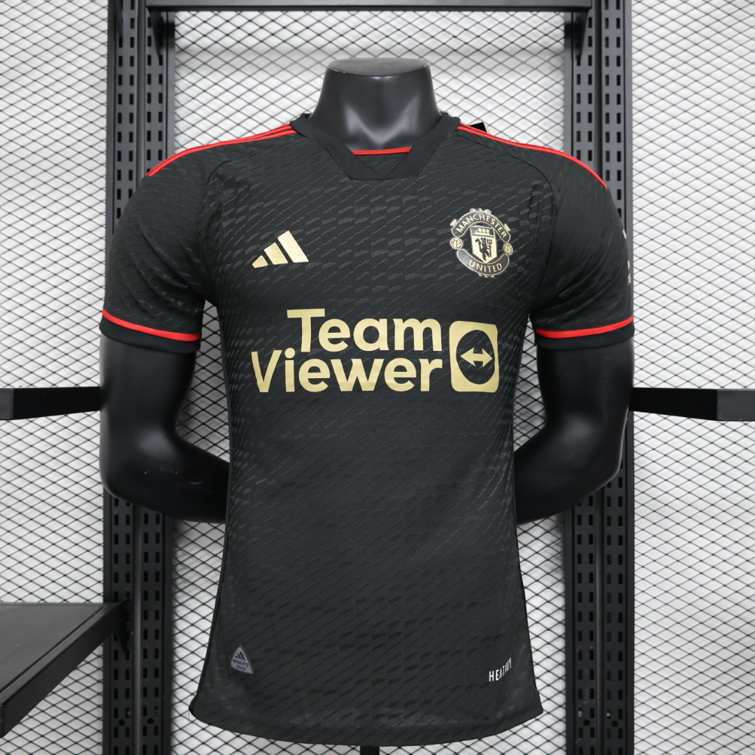 23-24 M-anchester U-nited Black Player Version Soccer Jerseys Yupoo