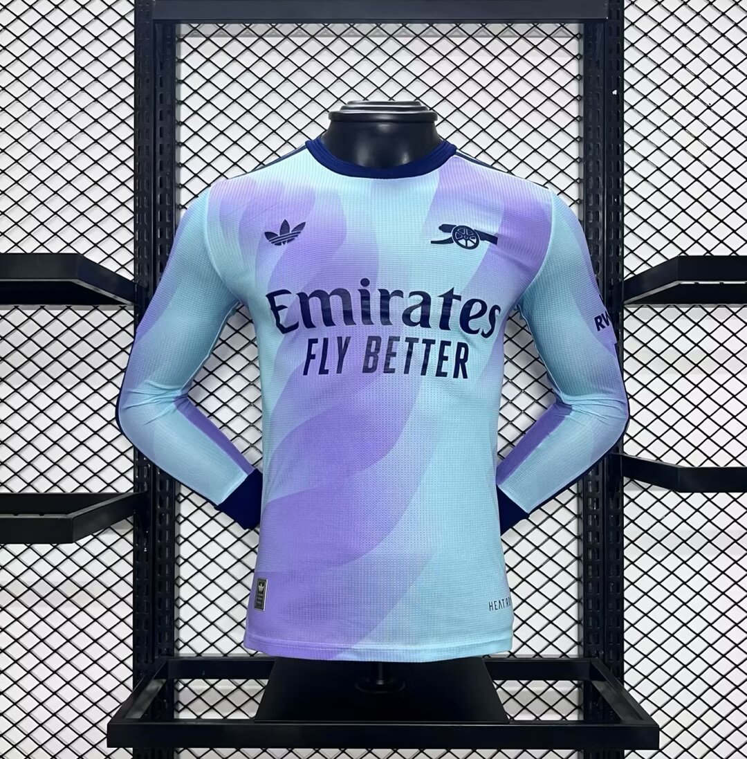 24-25 Arsenal Third Player Version Long Sleeve Soccer Jerseys Yupoo