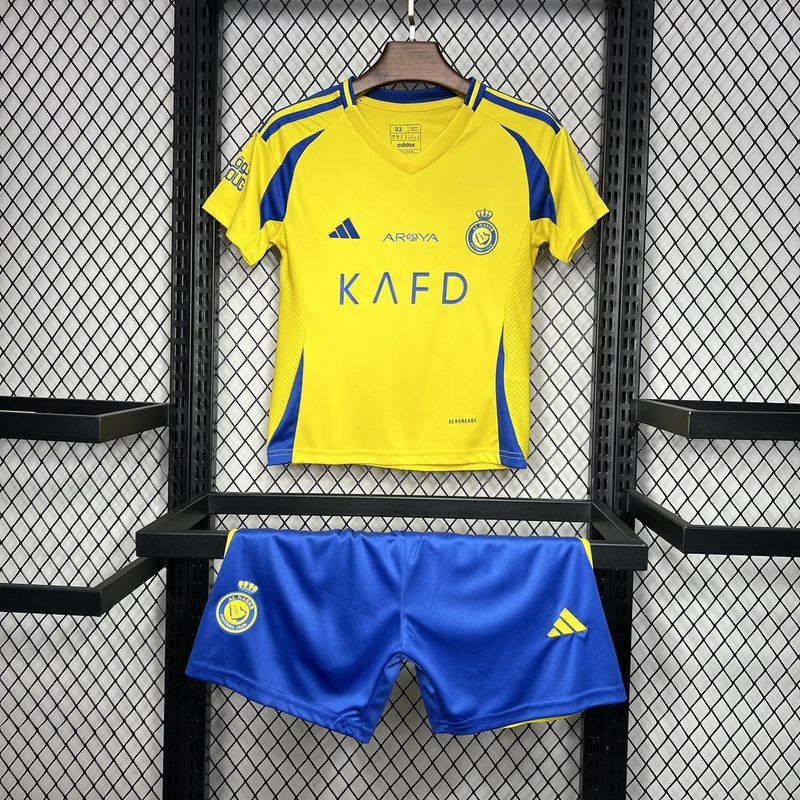 24-25 Al-Nassr Home Kids Soccer Jerseys Yupoo