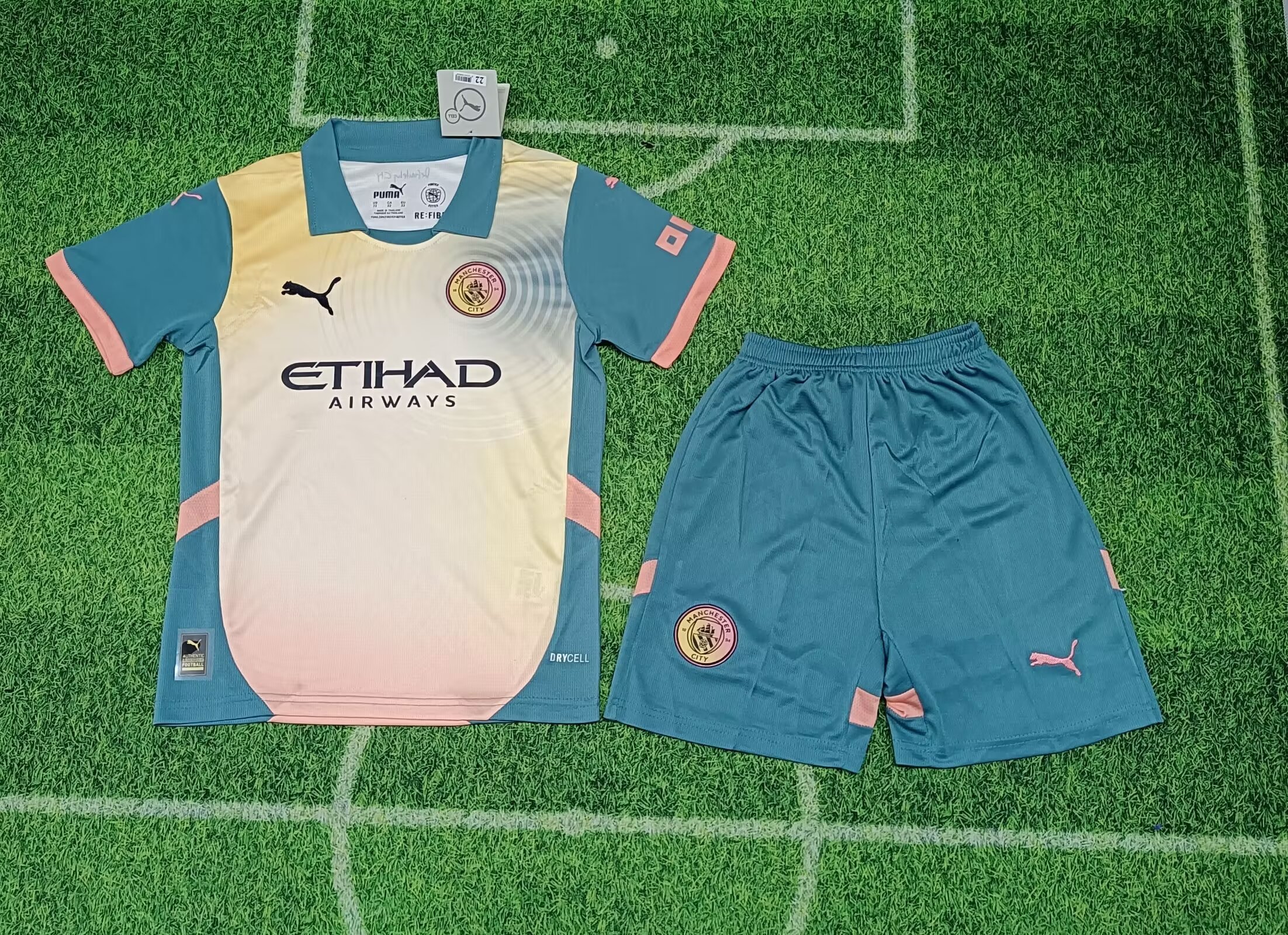 24-25 Manchester City Fourth Kids Soccer Jerseys Yupoo
