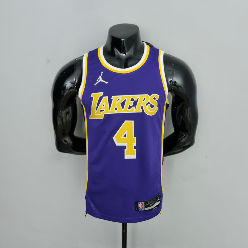 75th Anniversary Rondo #4 Los Angeles Lakers Jordan Purple NBA Jersey S-XXL