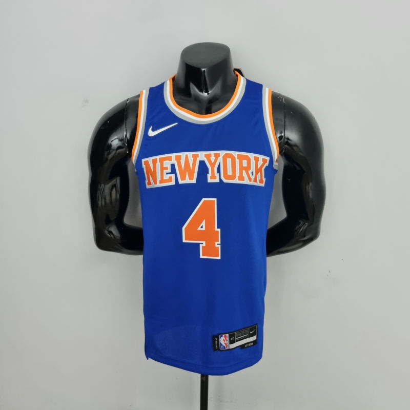 75th Anniversary Ross #4 New York Knicks Blue NBA Jersey S-XXL