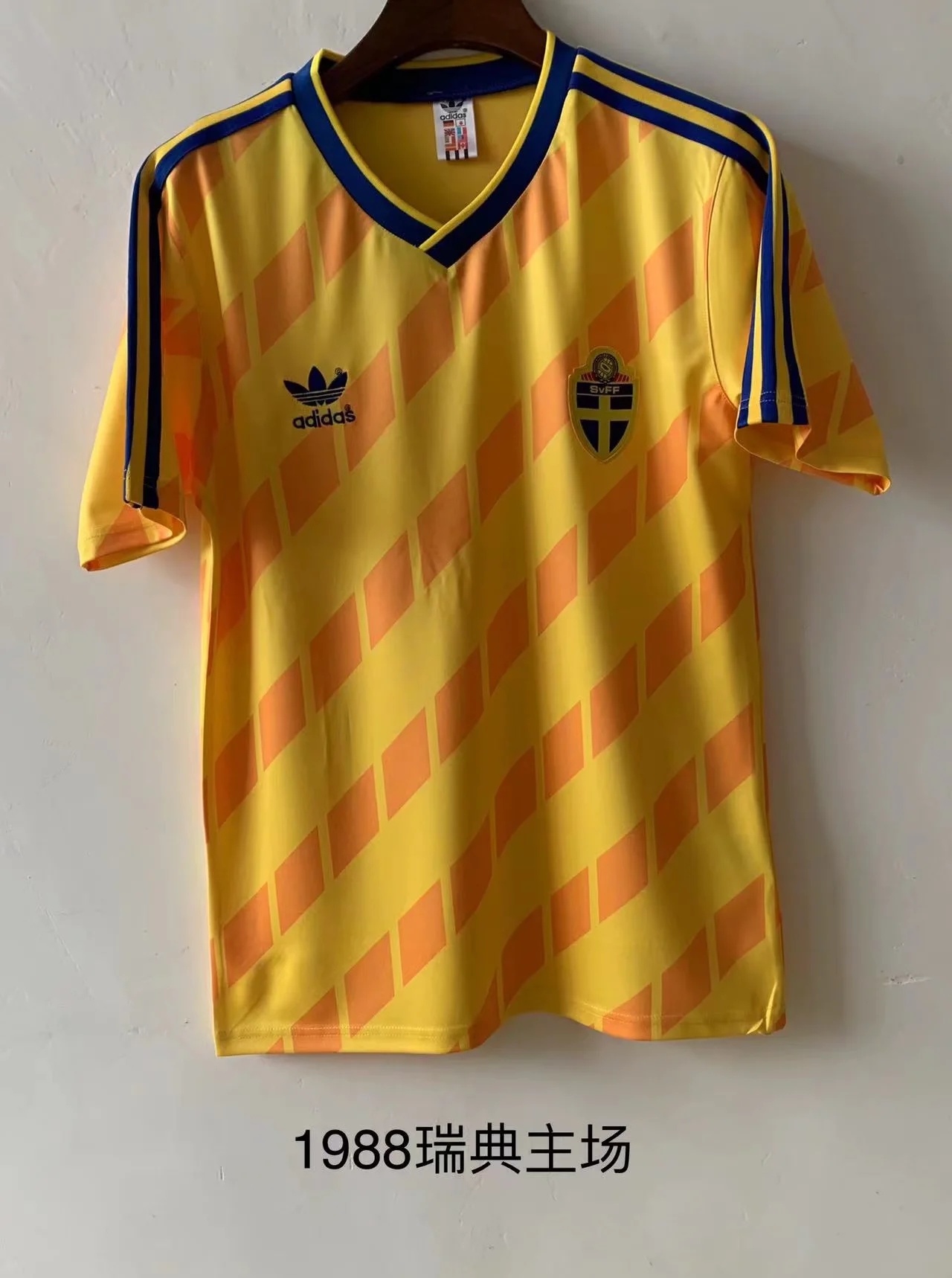 1988 Sweden Home Retro Soccer Jerseys Yupoo