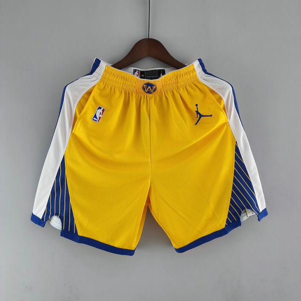 Golden State Warriors Air Jordan NBA Shorts Yellow S-XXL