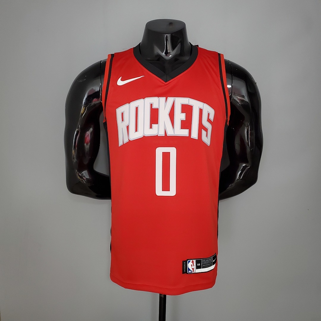2021 WESTBROOK#0 Rockets Red NBA Jersey S-XXL