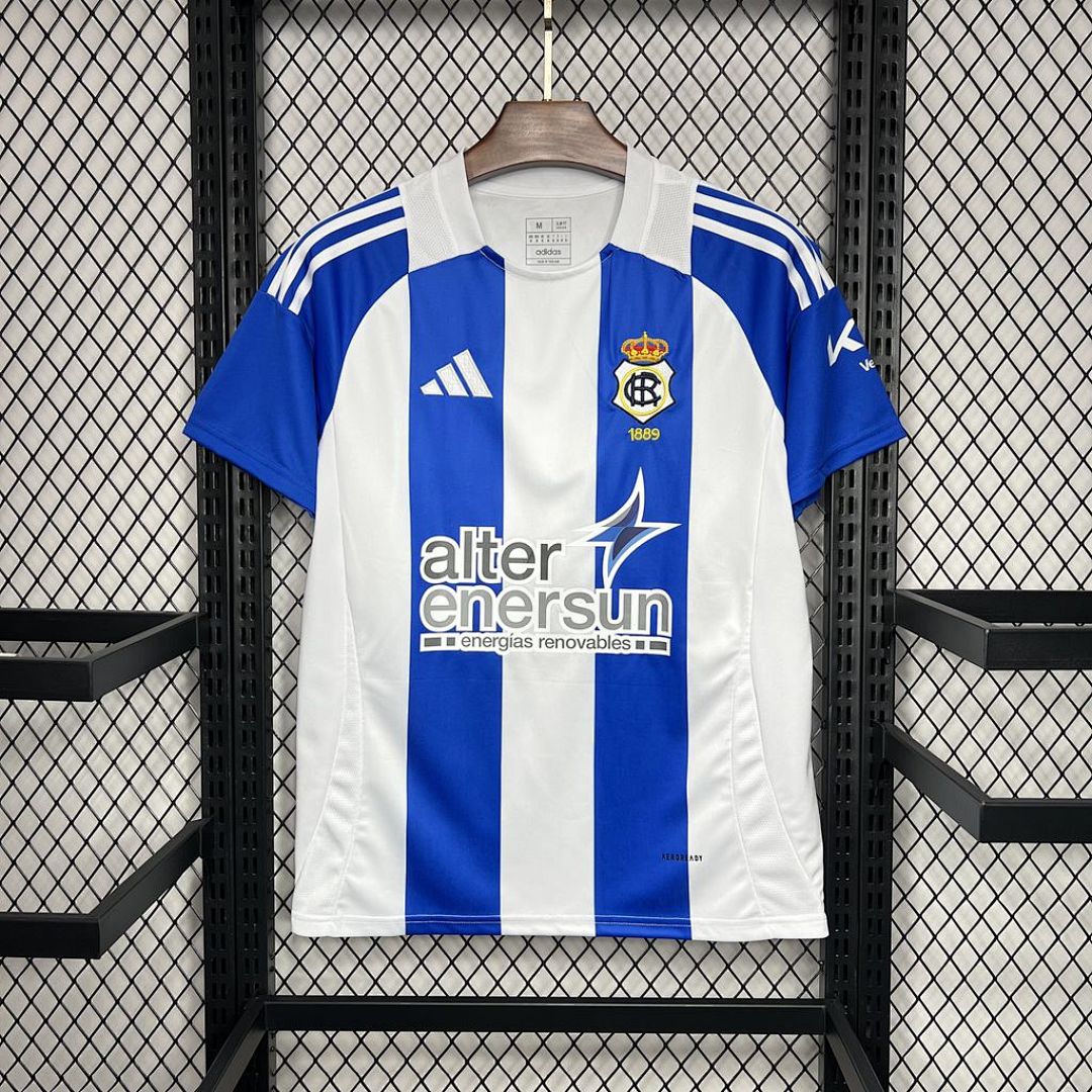 Real Club Recreativo de Huelva 2024/25 Home Jersey S-XXL