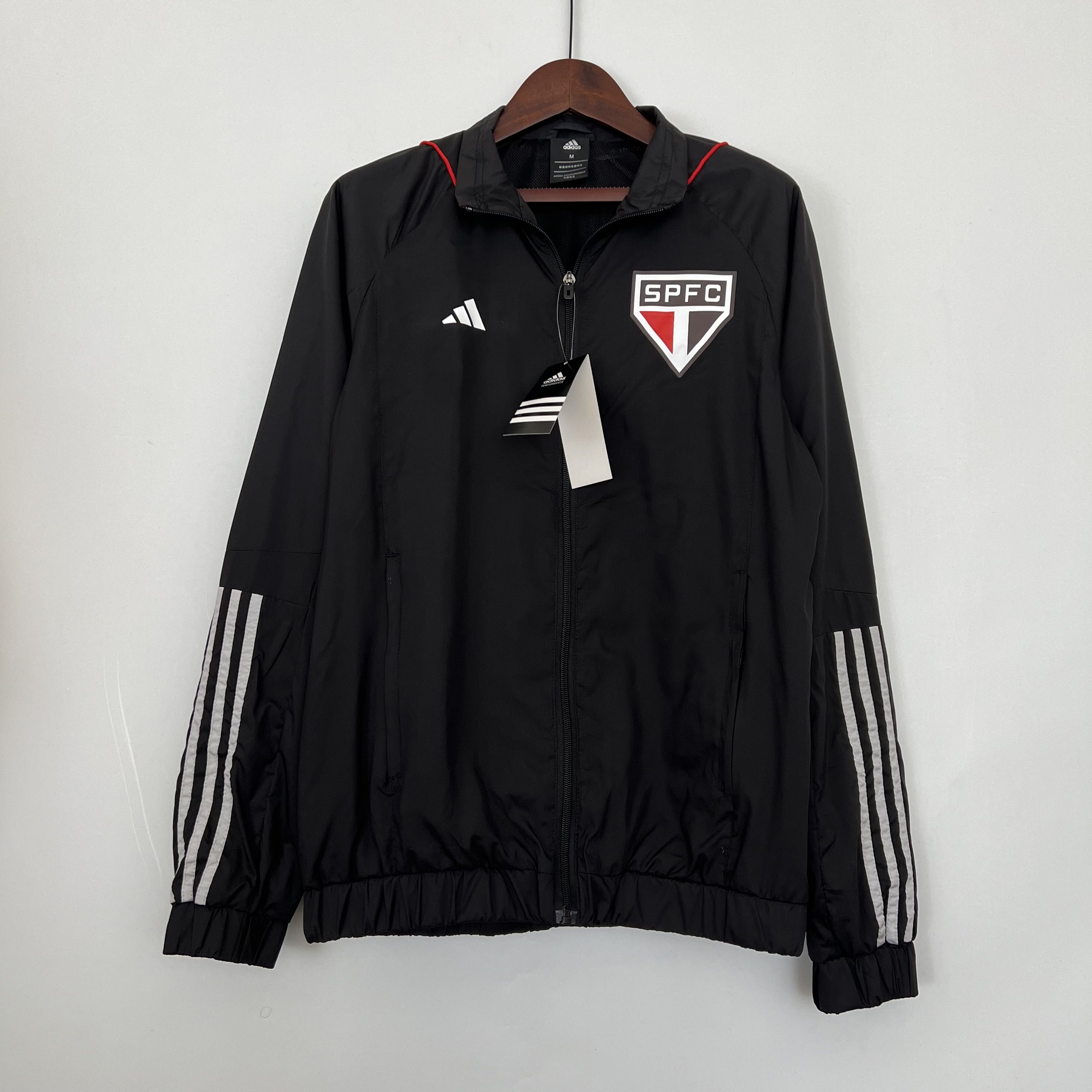 2023 Sao Paulo Black Windbreaker Jackets Yupoo