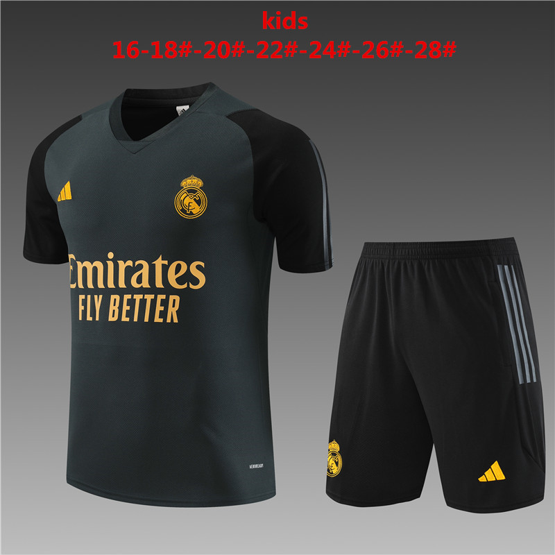 23-24 Real Madrid Kids Traning Soccer Jerseys Yupoo