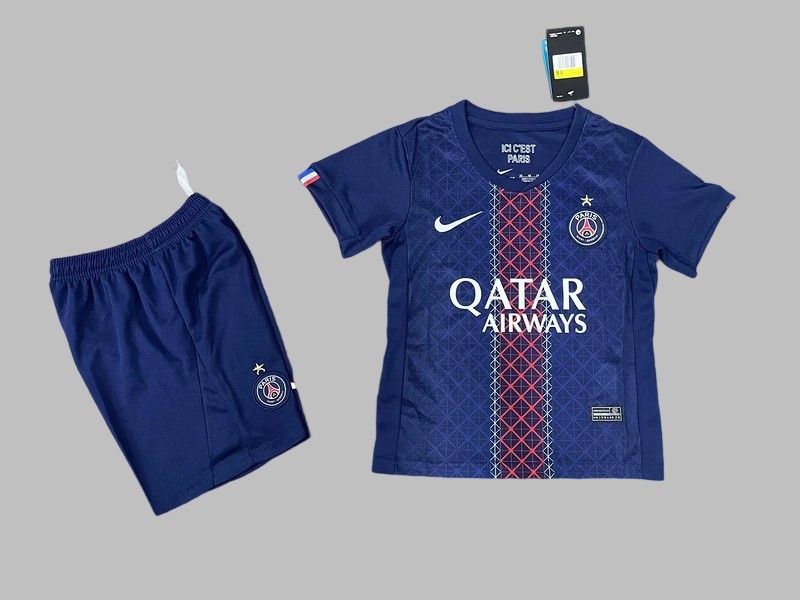25-26 Paris Home Kids Cheap Soccer Jerseys Yupoo