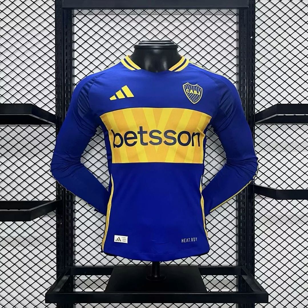 Boca Juniors 2024/25 Home Long Sleeves Jersey Player Version S-XXL