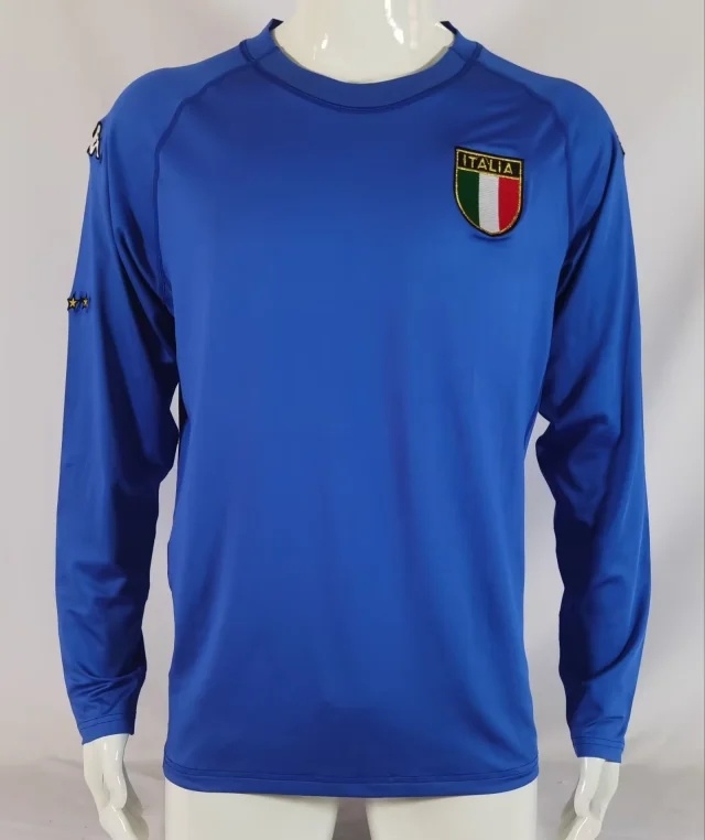 2000 Italy Home Retro Long Sleeve Soccer Jerseys Yupoo