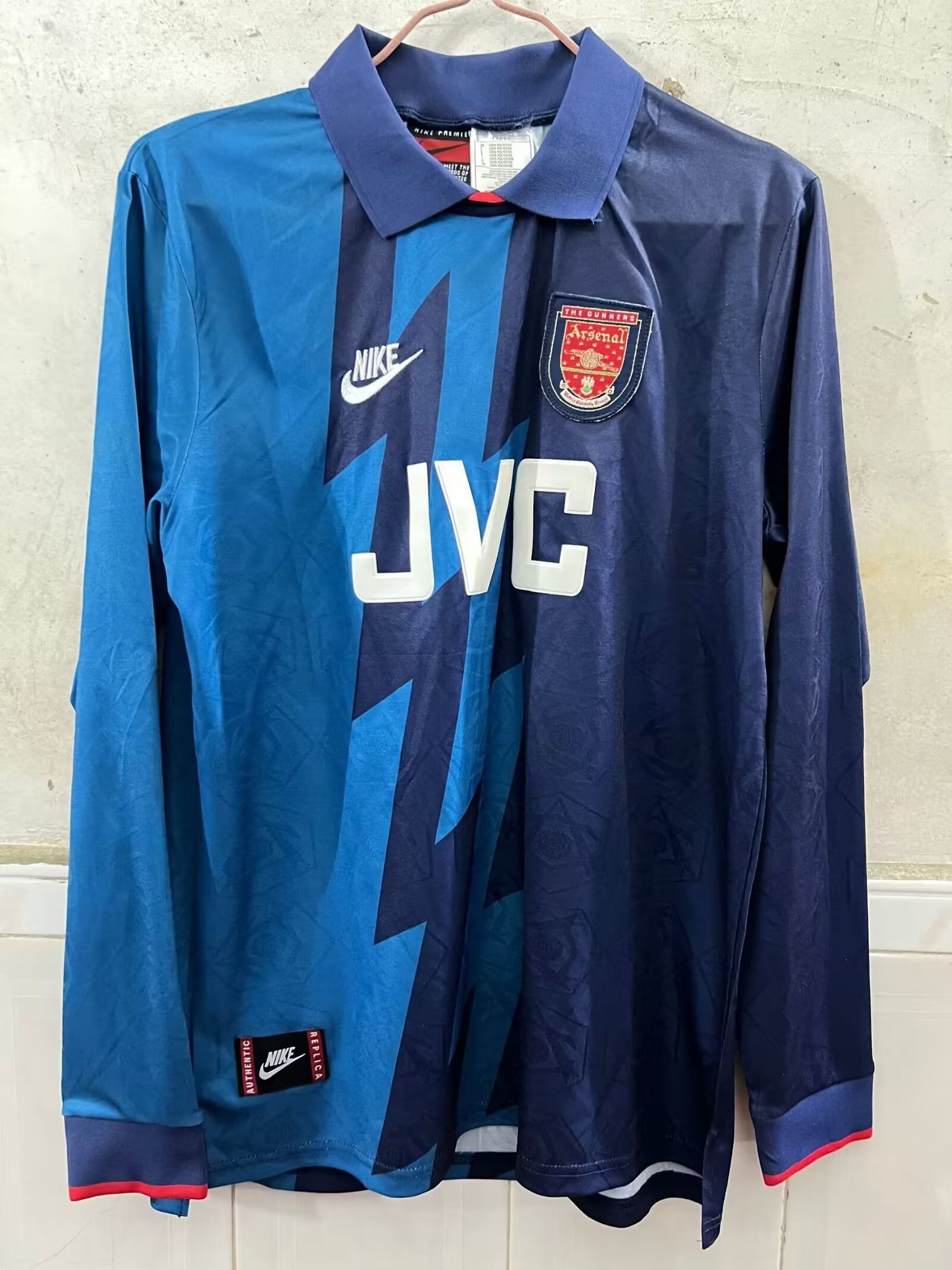 95-96 Arsenal Away Retro Long Sleeve Soccer Jerseys Yupoo
