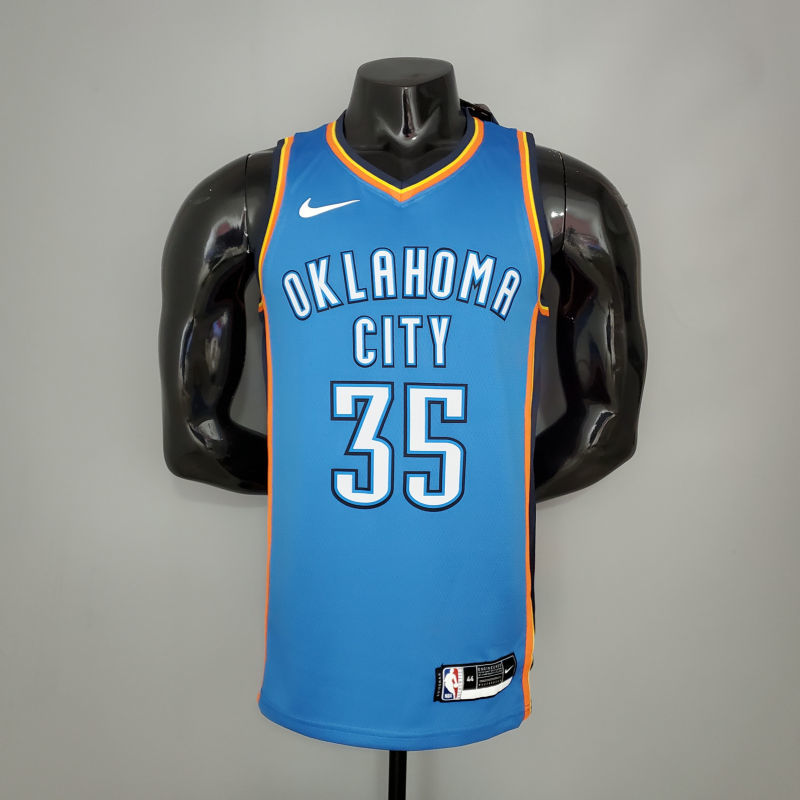 DURANT#35 Thunder blue NBA Jersey S-XXL