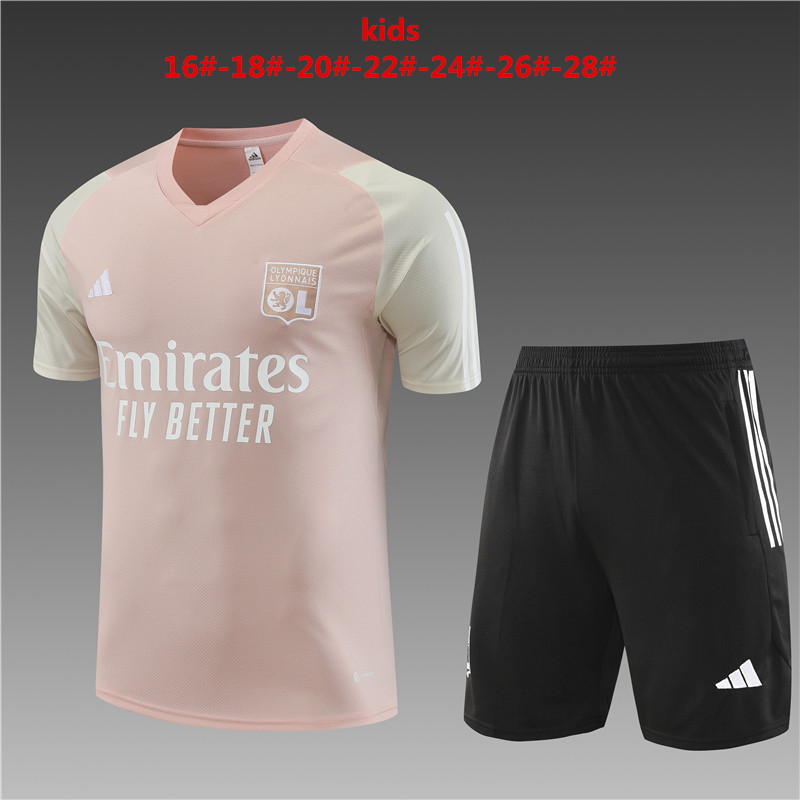 23-24 Lyon Kids Training Soccer Jerseys Yupoo