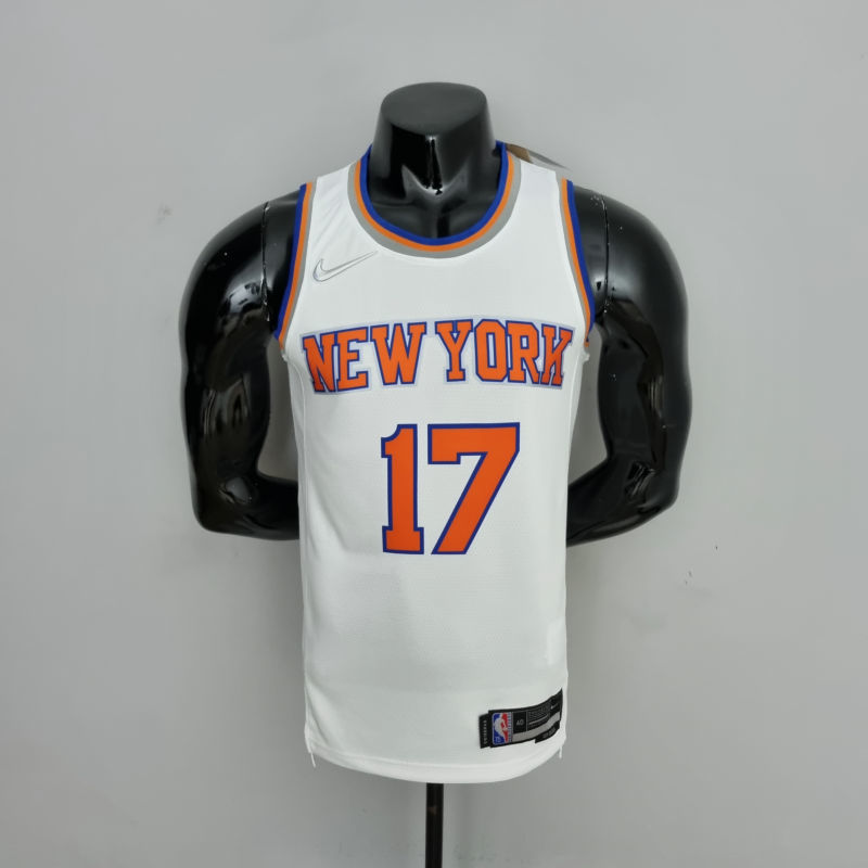 75th Anniversary Lin #17 New York Knicks White NBA Jersey S-XXL